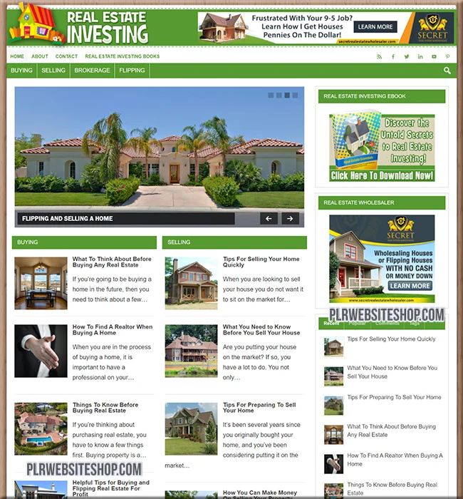 real estate done for you website