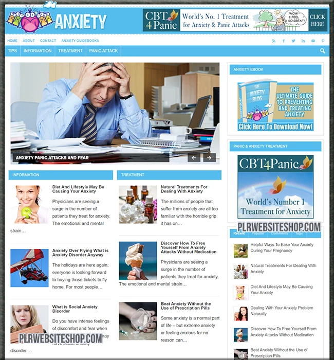 anxiety ready made website
