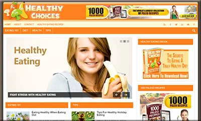 Done for You Healthy Eating Website with PLR License