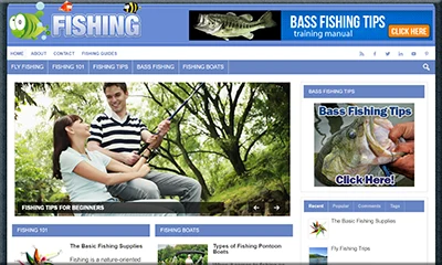 Ready Made Fishing Guide Website with Valuable Content