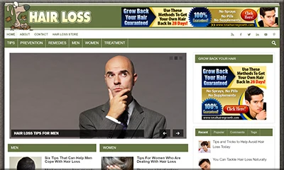 Ready Made Hair Loss Guide Website with Awesome Design
