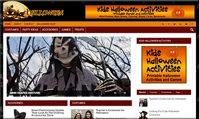 Ready Made Halloween Website with Unique Content