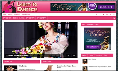 Pre-Built Learn to Dance Website Template