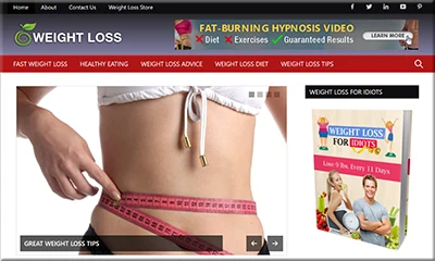 Premade Weight Loss Blog with Exclusive Content