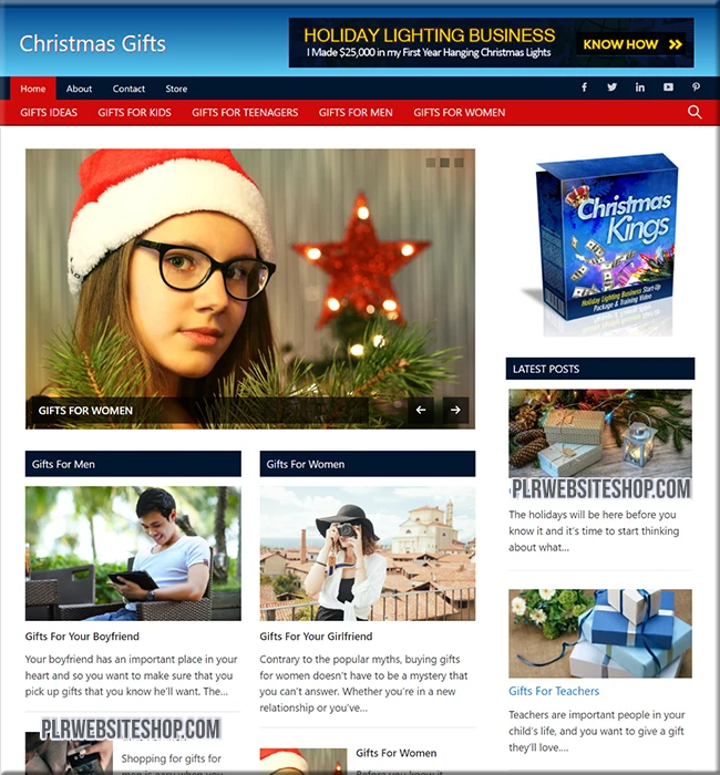 christmas gifts ready made website