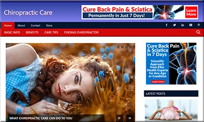 Ready Made Chiropractic Website with Special Theme