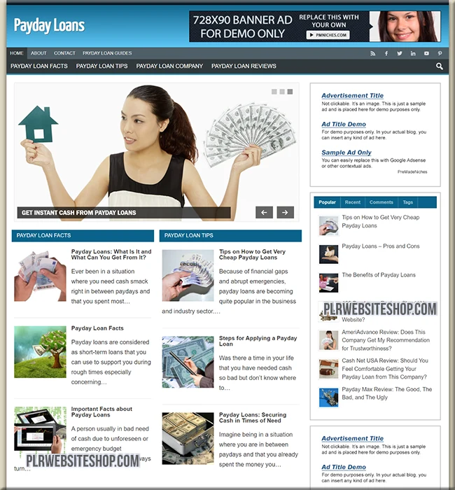 payday loans ready made website