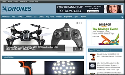 Ready Made Drones Shop Website with Beautiful Theme