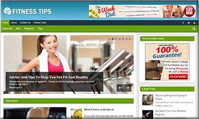 Ready Made Fitness Tips Website with Fascinating Theme