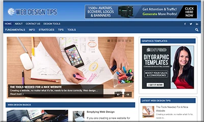 Ready-to-Install Web Design Tips Website