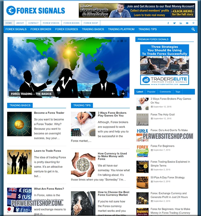 forex signals ready made website