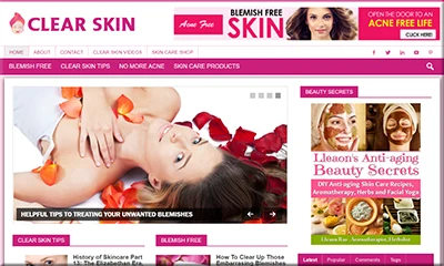 Ready Made Clear Skin Website with Special Theme