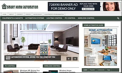 Smart Home Automation Ready Made Website
