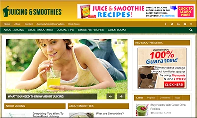 Ready Made Juicing and Smoothie Website with Unique Theme
