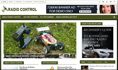 Ready Made Radio Control Toys Website with PLR Rights