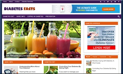 Ready Made Diabetes Facts Website with Quality Content