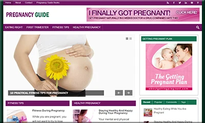 Done for You Pregnancy Website with Powerful Content