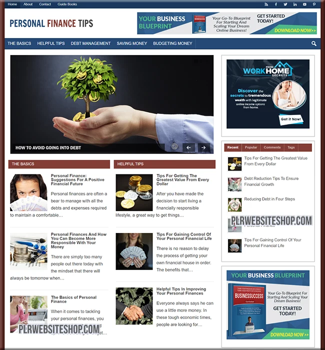 personal finance done for you website