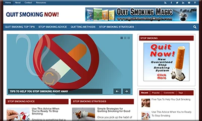 Stop Smoking Tips Readymade Site with Unique Content