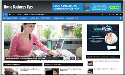 Home Business Tips Ready-to-Install Website