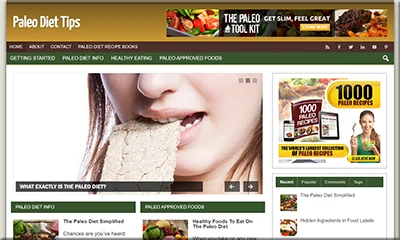 Premade Paleo Diet Tips Website with PLR License