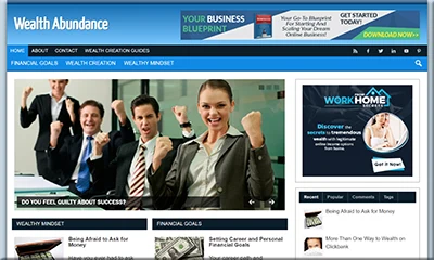 Premade Wealth Abundance Blog with PLR License