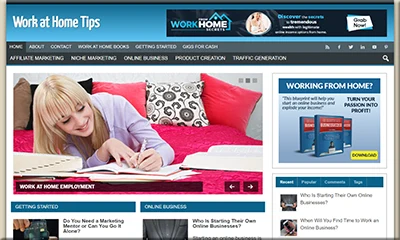 Ready Made Work at Home Website with Awesome Design