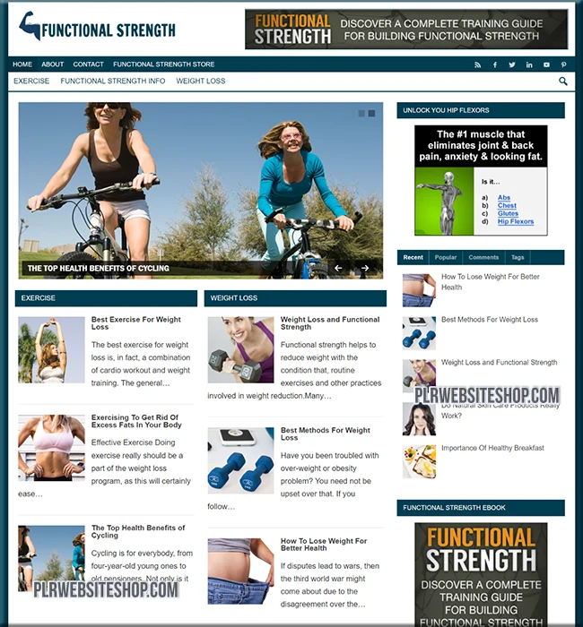 functional strength ready made website