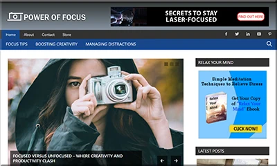 Ready Made Power of Focus Website Complete with Content